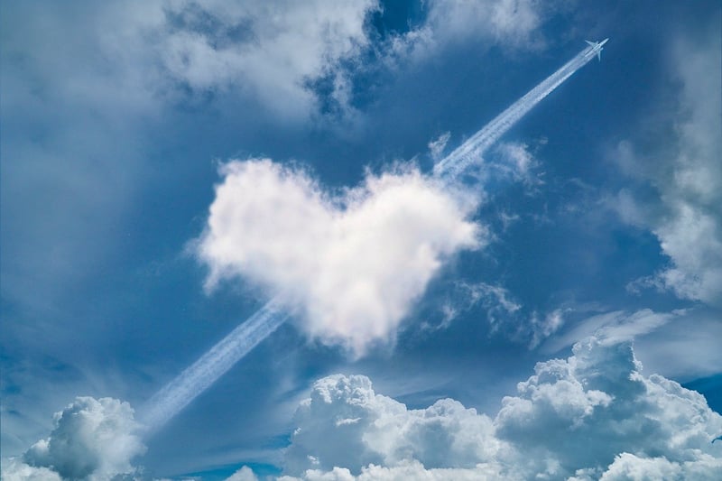 Airplane in the sky